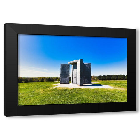 Guidestones 8 Black Modern Wood Framed Art Print by Malone, Will