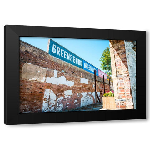 GreensboroGreensboro Black Modern Wood Framed Art Print with Double Matting by Malone, Will