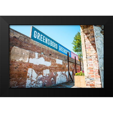 GreensboroGreensboro Black Modern Wood Framed Art Print by Malone, Will