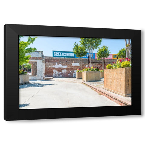 GreensboroGreensboro2 Black Modern Wood Framed Art Print with Double Matting by Malone, Will