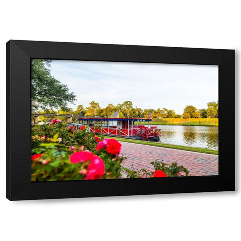 Cane River Queen Black Modern Wood Framed Art Print with Double Matting by Malone, Will