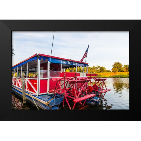 Cane River Queen 2 Black Modern Wood Framed Art Print by Malone, Will