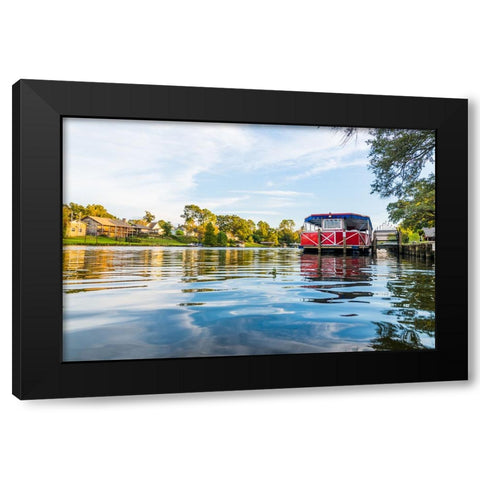Cane River Queen 3 Black Modern Wood Framed Art Print with Double Matting by Malone, Will