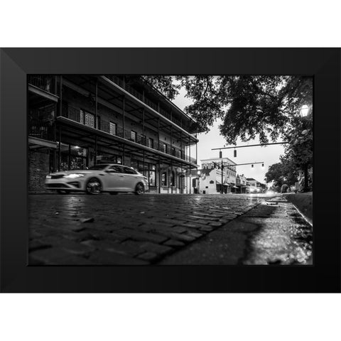 Downtown Natchitoches Black Modern Wood Framed Art Print by Malone, Will