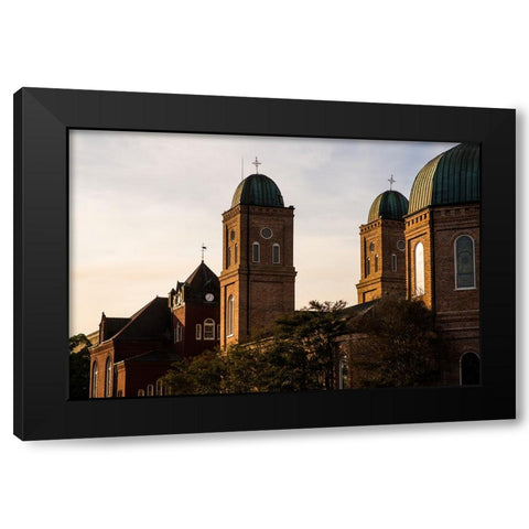 Minor Basilica 4 Black Modern Wood Framed Art Print with Double Matting by Malone, Will