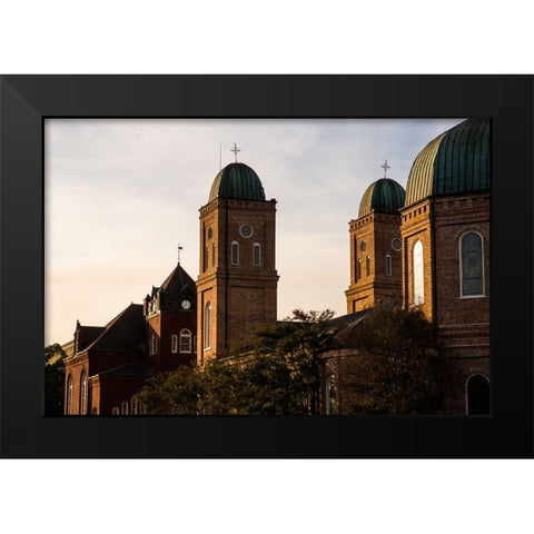 Minor Basilica 4 Black Modern Wood Framed Art Print by Malone, Will