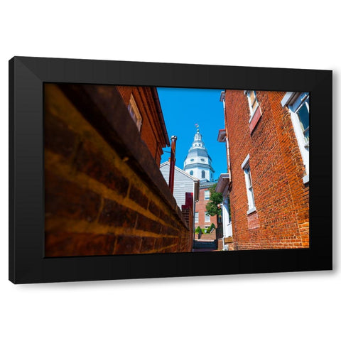 Capital Alley Black Modern Wood Framed Art Print with Double Matting by Malone, Will