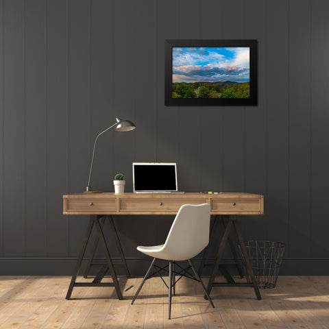 Cashiers Clouds Black Modern Wood Framed Art Print by Malone, Will