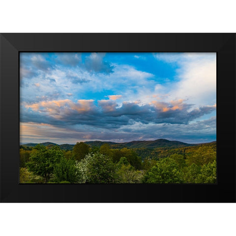 Cashiers Clouds Black Modern Wood Framed Art Print by Malone, Will