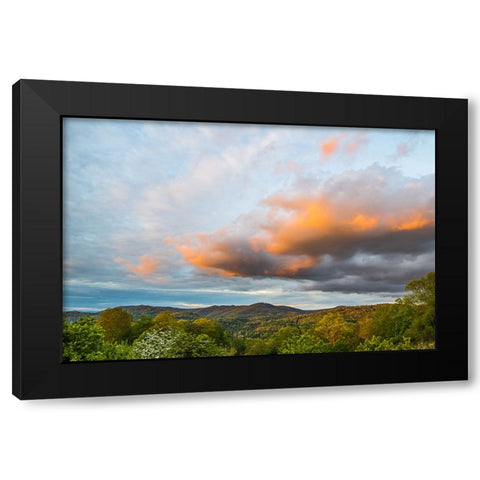 Cashiers Clouds 2 Black Modern Wood Framed Art Print with Double Matting by Malone, Will