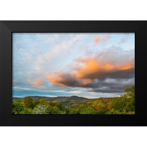 Cashiers Clouds 2 Black Modern Wood Framed Art Print by Malone, Will