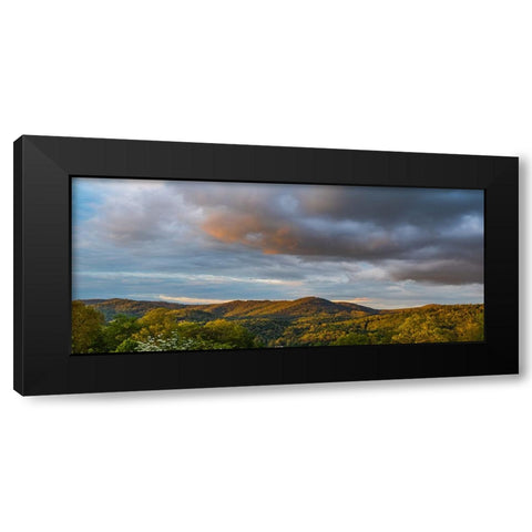Cashiers Clouds Pano Black Modern Wood Framed Art Print with Double Matting by Malone, Will