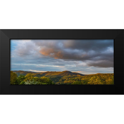 Cashiers Clouds Pano Black Modern Wood Framed Art Print by Malone, Will