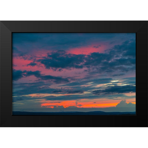 Glow Black Modern Wood Framed Art Print by Malone, Will