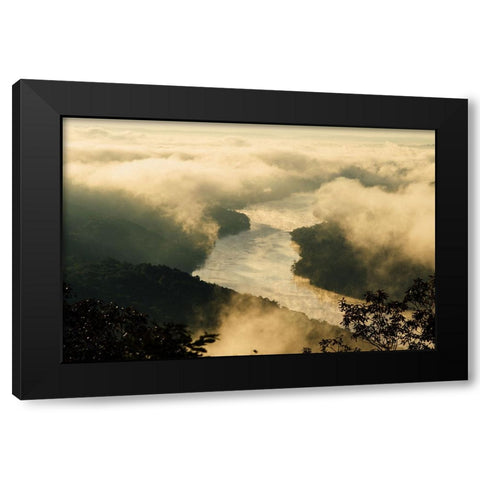 Golden Morning 2 Black Modern Wood Framed Art Print by Malone, Will