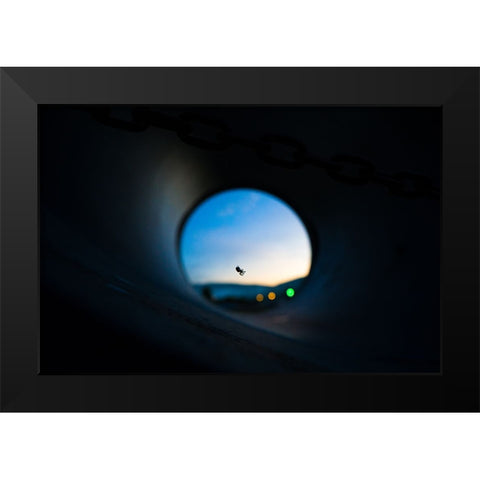 Spider Black Modern Wood Framed Art Print by Malone, Will
