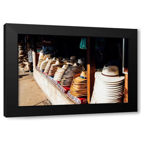 Hat Shop 2 Black Modern Wood Framed Art Print by Malone, Will