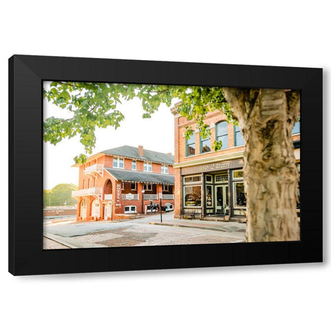 Hotel Black Modern Wood Framed Art Print with Double Matting by Malone, Will