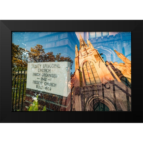 Trinity 2 Black Modern Wood Framed Art Print by Malone, Will