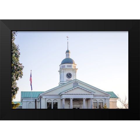 Aiken Courthouse Black Modern Wood Framed Art Print by Malone, Will