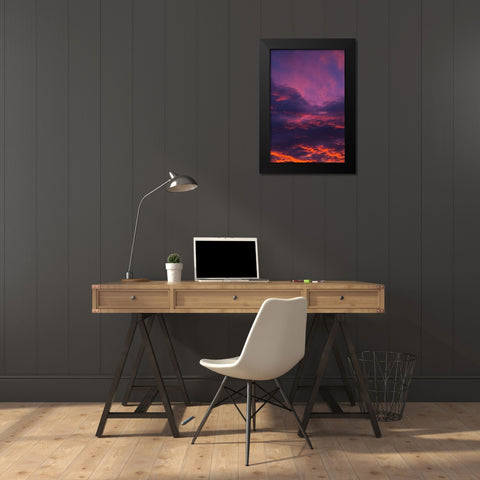 Beaufort Sky Black Modern Wood Framed Art Print by Malone, Will