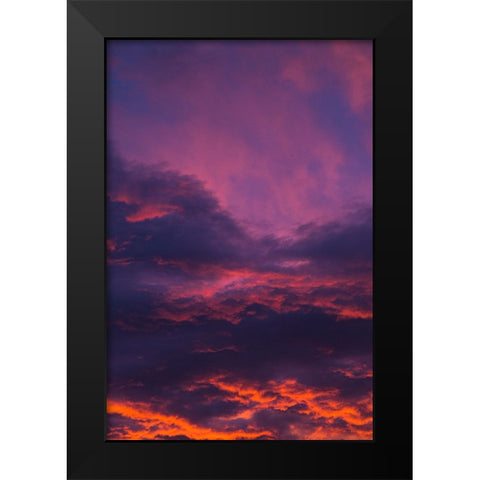 Beaufort Sky Black Modern Wood Framed Art Print by Malone, Will