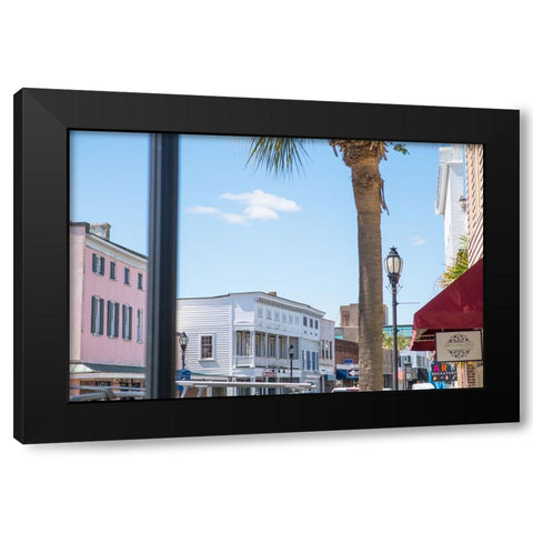 Downtown Beaufort 7 Black Modern Wood Framed Art Print with Double Matting by Malone, Will