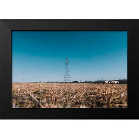 Here They Come Re-Edit Black Modern Wood Framed Art Print by Malone, Will