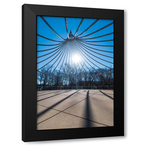 Cancer Survivor Park Black Modern Wood Framed Art Print with Double Matting by Malone, Will