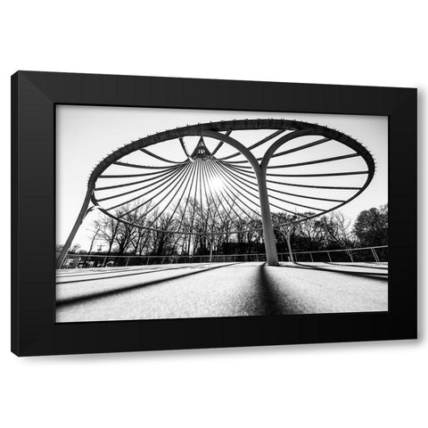 Cancer Survivor Park 2 BW Black Modern Wood Framed Art Print by Malone, Will