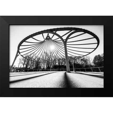 Cancer Survivor Park 2 BW Black Modern Wood Framed Art Print by Malone, Will
