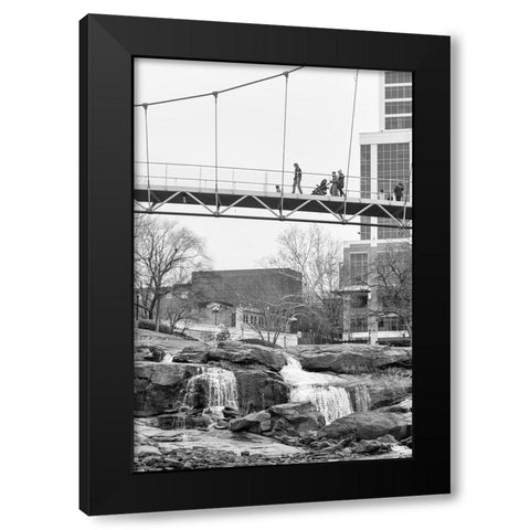 Falls Park Audience 2 Black Modern Wood Framed Art Print by Malone, Will