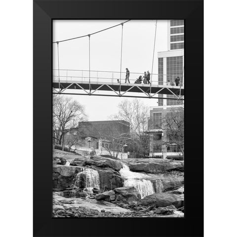 Falls Park Audience 2 Black Modern Wood Framed Art Print by Malone, Will