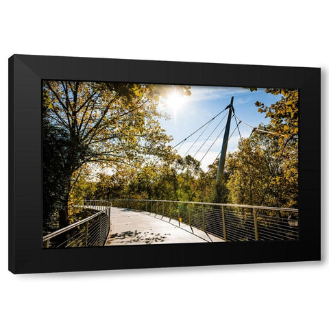 Suspension 2 Black Modern Wood Framed Art Print by Malone, Will