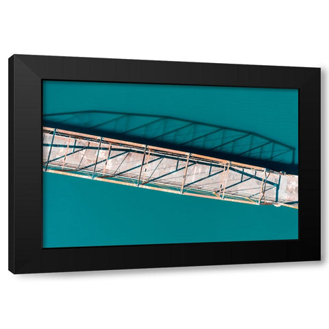 Bridge in Shadow Black Modern Wood Framed Art Print with Double Matting by Malone, Will