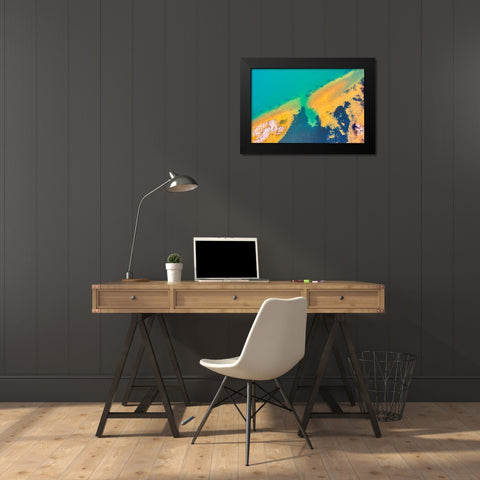 Savannah 5 Black Modern Wood Framed Art Print by Malone, Will