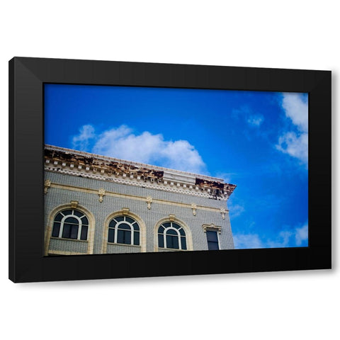 Business Exchange 1 Black Modern Wood Framed Art Print by Malone, Will