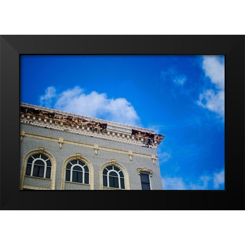 Business Exchange 1 Black Modern Wood Framed Art Print by Malone, Will
