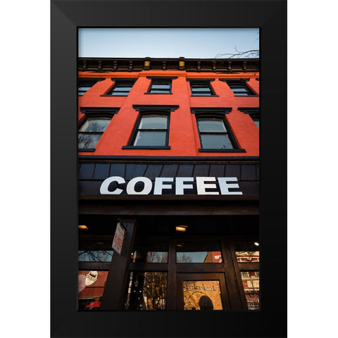 Coffee Black Modern Wood Framed Art Print by Malone, Will