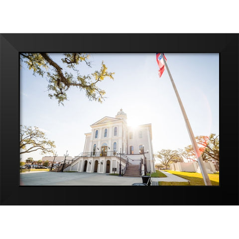 Courthouse 4 Black Modern Wood Framed Art Print by Malone, Will