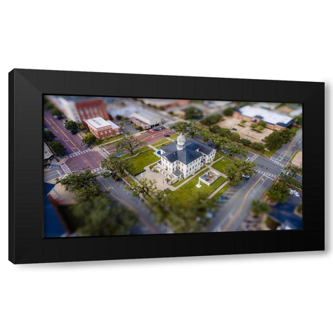 Courthouse 7 Black Modern Wood Framed Art Print with Double Matting by Malone, Will