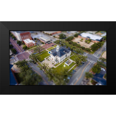 Courthouse 7 Black Modern Wood Framed Art Print by Malone, Will