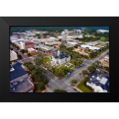 Courthouse 8 Black Modern Wood Framed Art Print by Malone, Will