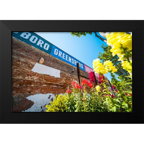 Flowers Black Modern Wood Framed Art Print by Malone, Will