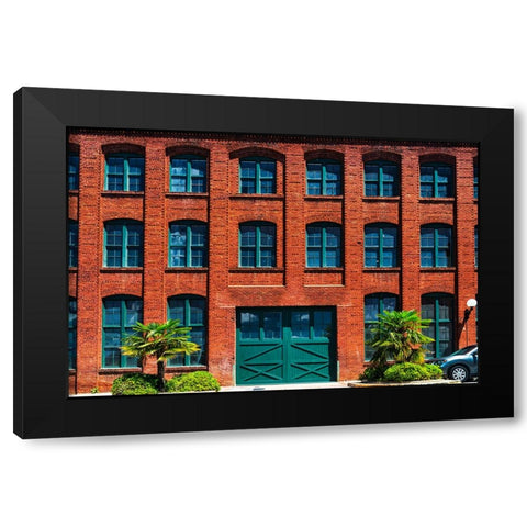 Palmetto Building Black Modern Wood Framed Art Print by Malone, Will