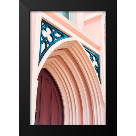 The Pink Door Black Modern Wood Framed Art Print by Malone, Will