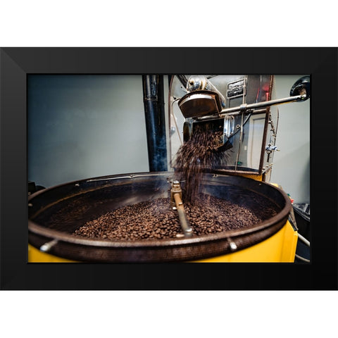 The Roast Black Modern Wood Framed Art Print by Malone, Will