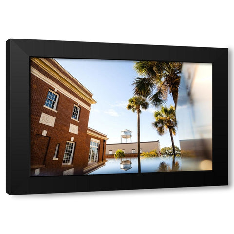 Thomasville Oasis Black Modern Wood Framed Art Print with Double Matting by Malone, Will