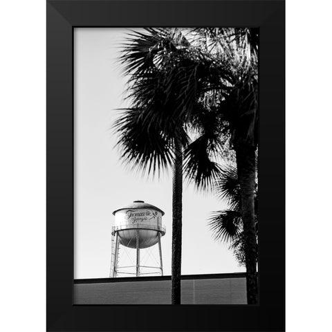 Thomasville Watertower 2 Black Modern Wood Framed Art Print by Malone, Will