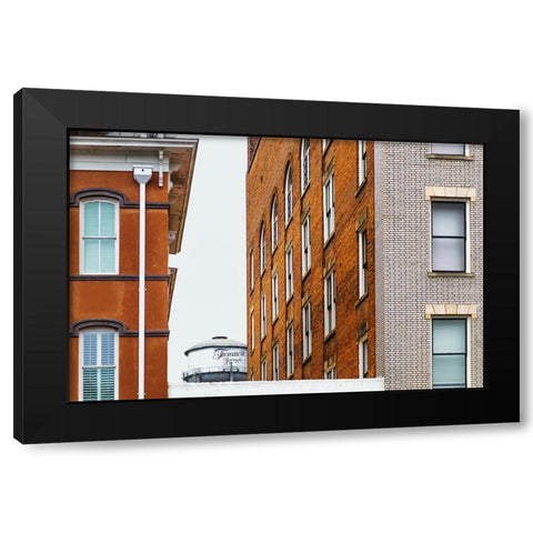 Watertower 8 Black Modern Wood Framed Art Print with Double Matting by Malone, Will